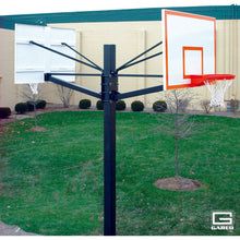 Load image into Gallery viewer, Gared Endurance® Dual Glass Playground Basketball System – Two 42" x 60" Backboards &amp; Breakaway Rims (SKU: GP205G60)