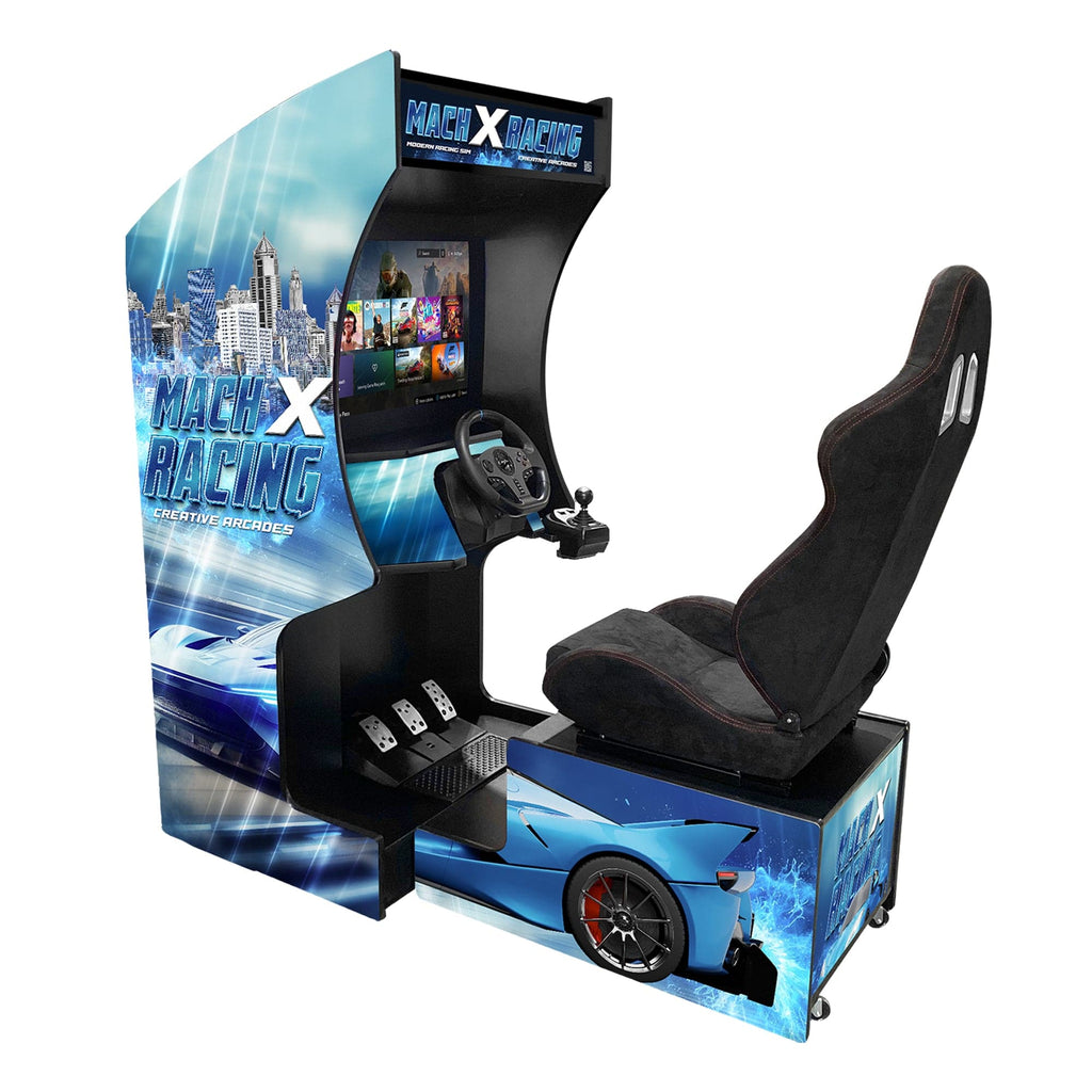 Creative Arcades Modern Racing Sim Machine – WiFi Compatible Sim Racing Arcade Cabinet