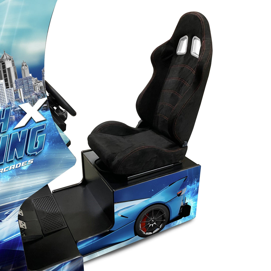Creative Arcades Modern Racing Sim Machine – WiFi Compatible Sim Racing Arcade Cabinet