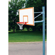 Load image into Gallery viewer, Gared Heavy Duty 5-9/16" O.D. Straight Post Basketball Package | 42" x 72" Steel Backboard | Titan Fixed Double Rim (SKU: PK6051)