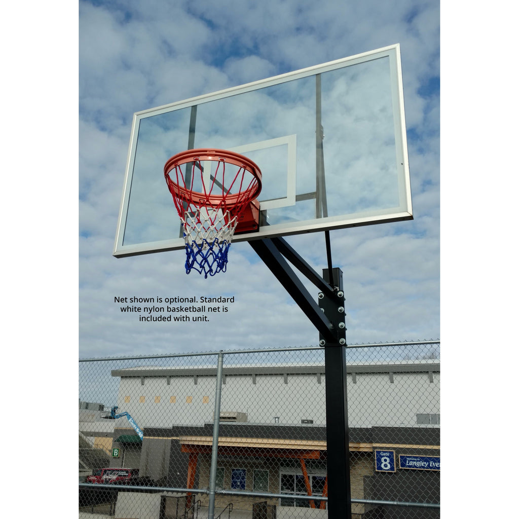 Gared Endurance® Polycarbonate Playground Basketball System | 42" x 72" Polycarbonate Backboard | Breakaway Rim (SKU: GP104PC72)